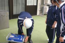 小型発電機を始動